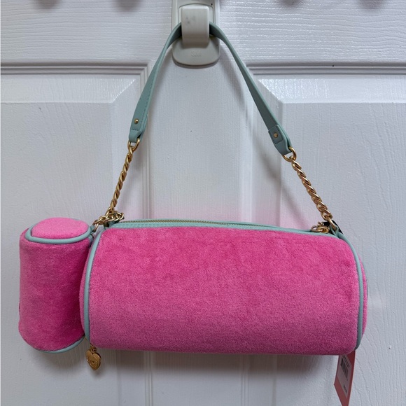 NWT Juicy Couture Choose Juicy II Barrel Bag, Pink Lemonade and Turquoise